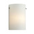Galaxy Lighting 260331BN-123GU Wall Sconce - in Brushed Nickel with White Glass