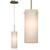 Galaxy Lighting 910920BN Mini-Pendant - Brushed Nickel with Satin White Glass