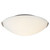 Galaxy Lighting 612413BN Flushmount - Brushed Nickel with Satin White Glass