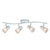 Galaxy Lighting 754174WH/FR 4 Light Track Light - White with Frosted Glass