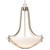 Galaxy Lighting 911475BN Pendant - Brushed Nickel with Satin White Glass
