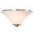 Galaxy Lighting 610753BN Flush Mount - Brushed Nickel with White Glass