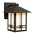 Galaxy Lighting 312010BK/WH Outdoor Lantern - Black with White Glass