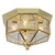 Galaxy Lighting 860809H Flush Mount - Polished Brass w/ Clear Glass