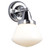 Galaxy Lighting 724581CH/WH 1L VANITY CH/WH-G Galaxy Lighting 724581CH/WH 1L VANITY CH/WH-G
