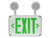 EXIT EMERGENCY COMBO, THERMOPLASTIC, GREEN LETTERS, WHITE, BATTERY BACKUP, REMOTE CAPABLE UP TO 2 HEADS, WET LOCATIONS | EXC-GWRC-WL | 109744 | Maxlite | Maxlite at lightingandsupplies.com