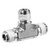 USA Sealing ZUSA-PF-5432 Galvanized Steel Instrumentation Fitting Male Tee