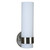 Arkansas Lighting ADA Wall Sconce in Brushed Nickel & White Frost 11.5" Brushed Nickel Wall Sconce