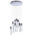 Arkansas Lighting 3946P-LED-12 21.625" diameter 12-Light Polished Chrome Integrated LED Pendant Arkansas Lighting 3946P-LED-12 21.625" diameter 12-Light Polished Chrome Integrated LED Pendant