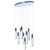 Arkansas Lighting 3946P-LED-9 27.5"W 9-Light Polished Chrome Integrated LED Pendant