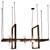 Arkansas Lighting 4252P 60"W x 30"H Pendant shown in Deep Forest Brown