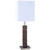 Arkansas Lighting 5688E2OR-EX 28-5/8"H Kona Wood and Brushed Nickel Table Lamp
