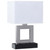 Arkansas Lighting 5712E2OD-SN 20.75"H Brushed Nickel and Matte Black Table Lamp