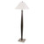 Arkansas Lighting 5737FKD 62" Jewel Mahogany Wood and Brushed Nickel Floor Lamp