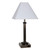 Arkansas Lighting 5794EO 27.25"H Brushed Nickel Table Lamp with Black Accents