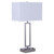 Arkansas Lighting 6018EOU 28"H Brushed Nickel Table Lamp