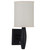 Arkansas Lighting 6151S-TB Tux Black Single Arm Wall Lamp
