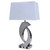 Arkansas Lighting 6180E2OGU-MPL 27"H Brushed Nickel and Polished Nickel Table Lamp Arkansas Lighting 6180E2OGU-MPL 27"H Brushed Nickel and Polished Nickel Table Lamp