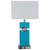 Arkansas Lighting Beachy Blue Desk Lamp in Jamaica Bay 27"H Jamaica Bay Blue and Brushed Nickel Table Lamp