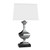 Arkansas Lighting 6184EO 27"H Chrome and Black Dual Socket Table Lamp