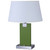 Arkansas Lighting 6277EOD-GK 26" Brushed Nickel and Gecko Wood Table Lamp