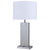Arkansas Lighting 6277TD 31" Brushed Nickel and Silver Wood Table Lamp