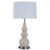 Arkansas Lighting 6351E2OUC-IC 29" Ivory Crackle Ceramic and Brushed Nickel Table Lamp