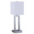 Arkansas Lighting 6383T 24" Brushed Nickel Table Lamp Arkansas Lighting 6383T 24" Brushed Nickel Table Lamp