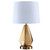 Arkansas Lighting 6408EO2U 27" Brushed Brass with Glossy Top Coat Column Table Lamp