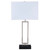 Arkansas Lighting 6432E2OD 28" Brushed Nickel & Matte Black with extra lacquer coating Table Lamp