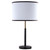 Arkansas Lighting 6456TS 25"Brushed Brass and Oil Rubbed Bronze Table Lamp