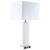 Arkansas Lighting 6469E2OD 31" Ivory Faux Crocodile Wrap and Brushed Nickel Table Lamp Arkansas Lighting 6469E2OD 31" Ivory Faux Crocodile Wrap and Brushed Nickel Table Lamp