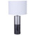 Arkansas Lighting 6477EOU 25.5"H Brushed Nickel and Faux Marble Water Transfer Table Lamp