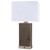 Arkansas Lighting 6479EOU 28" Brushed Nickel and Olive Crackle Ceramic Table Lamp