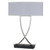 Arkansas Lighting 6484EO2UD 24" Brushed Nickel and Matte Black Table Lamp