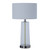 Arkansas Lighting 6543EOUC-CEL 26.25"H Clear Glass & Brushed Nickel Table Lamp