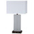 Arkansas Lighting 6578EO2UD-NB 28.25"H Naples Bronze and Clear Frosted ResinTable Lamp