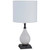 Arkansas Lighting 6617E2OD 27-7/8"H Oil Rubbed Bronze and Ivory ceramic Table Lamp