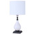 Arkansas Lighting 6617TD 27-7/8" Table Lamp shown in Oil Rubbed Bronze and Ivory with a ceramic column.