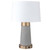 Arkansas Lighting Faux Concrete Desk Lamp with Brushed Brass 24.75"H Faux Concrete and Antique Brushed Brass Table Lamp