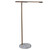 Arkansas Lighting 6686FKD-LED 45" Antique Brushed Brass and Wood Water Transfer W035 Integrated LED Floor Lamp with Water Transfer Carrara Marble base