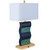 Arkansas Lighting Green and Navy Blue Resin Table Lamp 29"H Navy Blue with Green Accent Resin Table Lamp