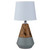 Arkansas Lighting Wood & Concrete Desk Lamp 23"H Faux Burlwood and Concrete Table Lamp