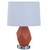 Arkansas Lighting 6899EOUCD-RO 18"H Rotorange to match RAL 2001 and Polished Chrome Table Lamp