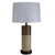 Arkansas Lighting 6950EOU 27"H Beige Onyx Ceramic and Burnished Bronze Table Lamp