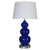 Arkansas Lighting 7437EO 28.5"H Spectrum Blue and Silver Table Lamp