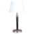 Arkansas Lighting T5548A-L001-T022-2O-LS01-SW04-CD01-M 27" Brushed Nickel/Black Wood Table Lamp