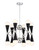 Zeev Lighting CD10220/12/PN+MBK The Crosby Collection Chandelier
