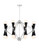 Zeev Lighting CD10221/16/PN+MBK The Crosby Collection Chandelier