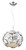 Zeev Lighting P30072/3/CH The Crown Collection Pendant